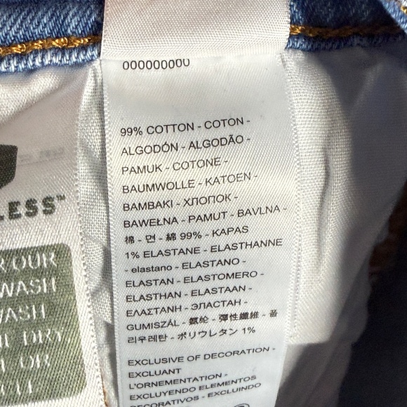 Levis 501 Cut Off Denim Shorts Blue Mid Wash Womens Size 27 #1366 - Picture 3 of 9